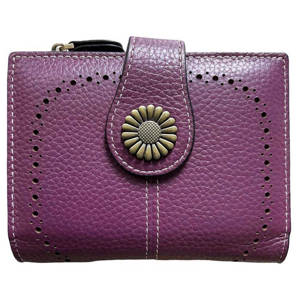 SENDEFN Purple Womens Wallet Leather Bifold Card Holder RFID Blocking